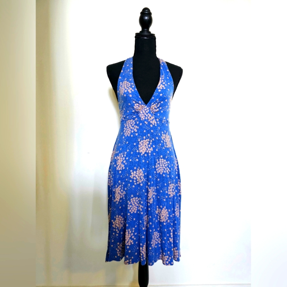 Free People Blue Casual Dress Size Small